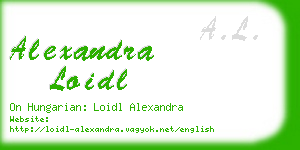 alexandra loidl business card